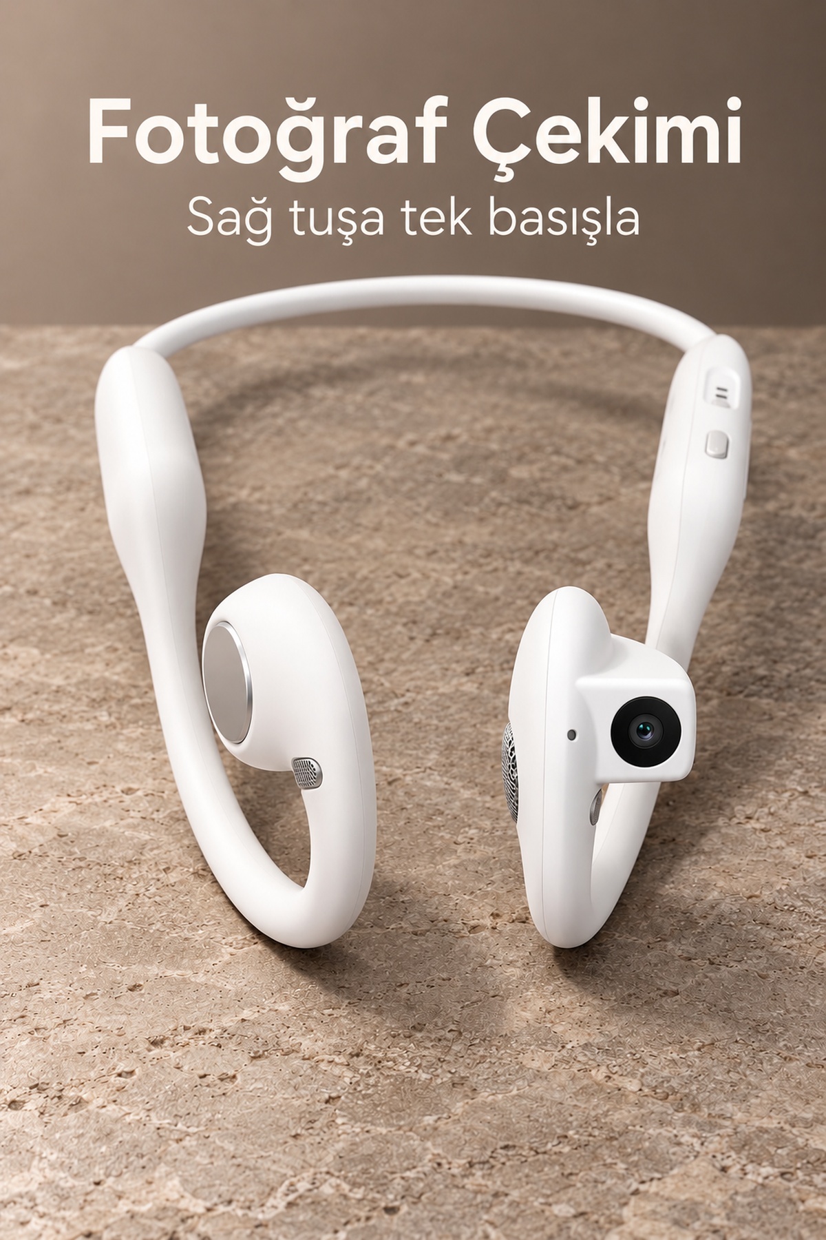 Manyetik Şarjlı Kablosuz Kulaklık Dokunmatik Müzik Kontrollü