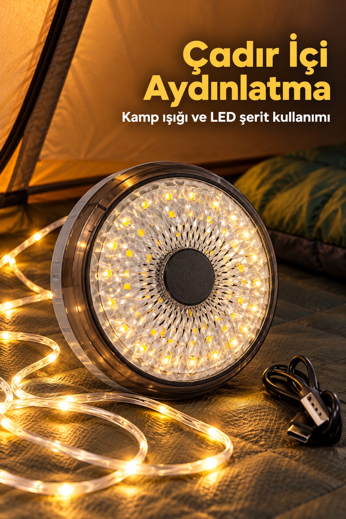 Çok Modlu Kamp Aydınlatması ve LED Şerit Işık