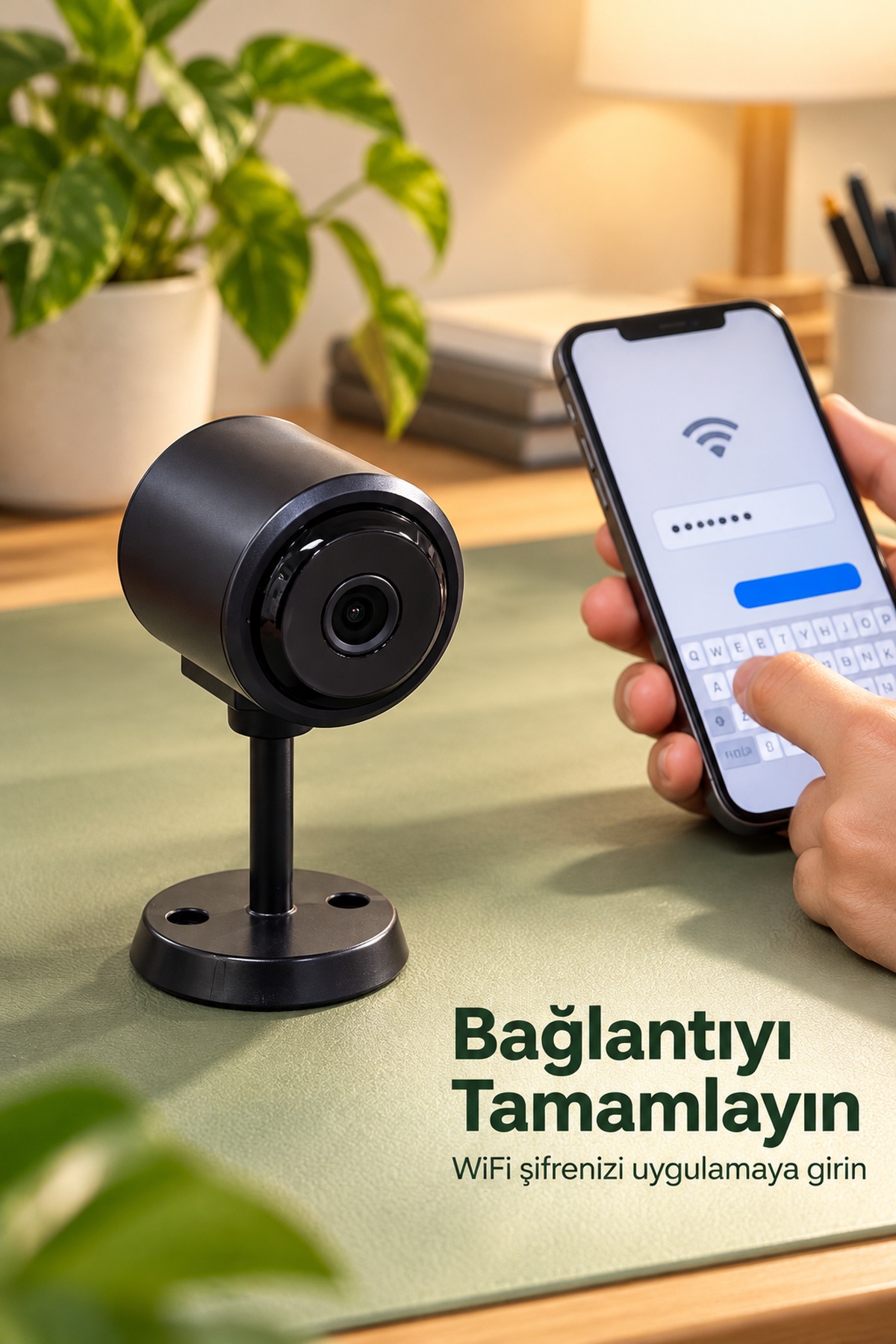 Type C Girişli WiFi Güvenlik Kamerası