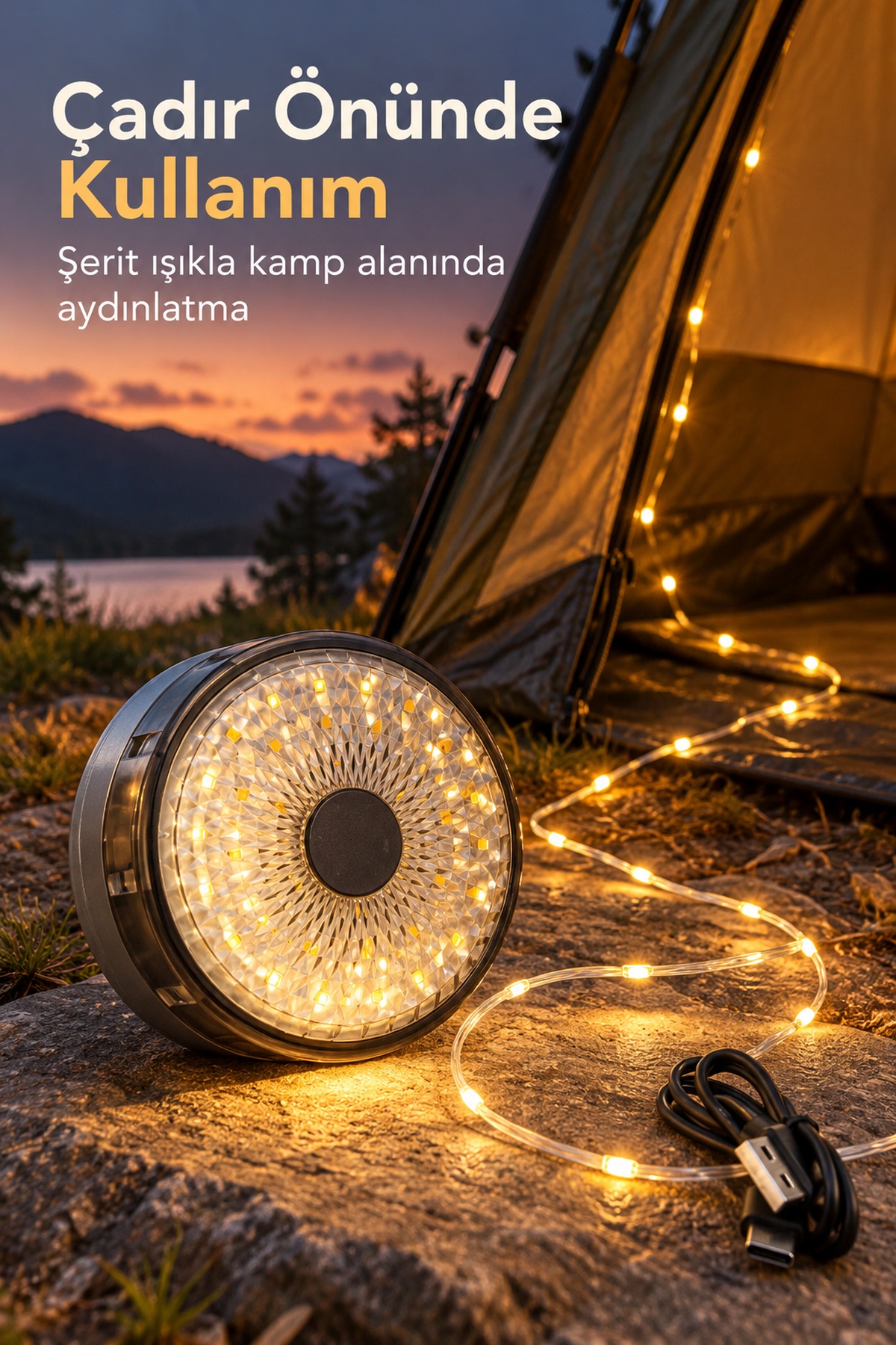 Çok Modlu Kamp Aydınlatması ve LED Şerit Işık