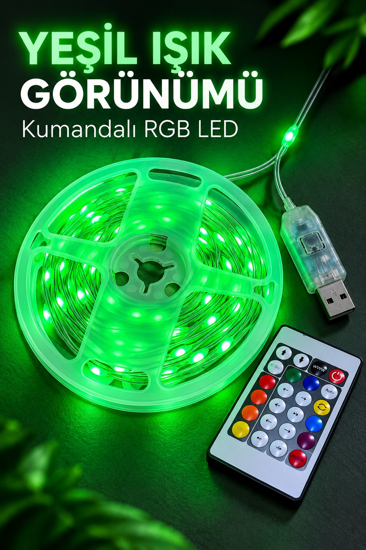 Telefonla Kontrol Edilebilen 10 Metre RGB LED