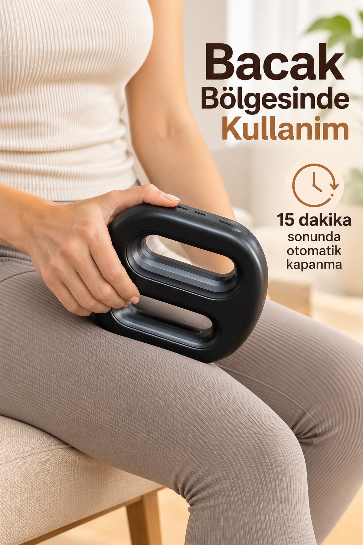 Type C Şarj Girişli Isıtmalı Titreşimli Masaj Aleti