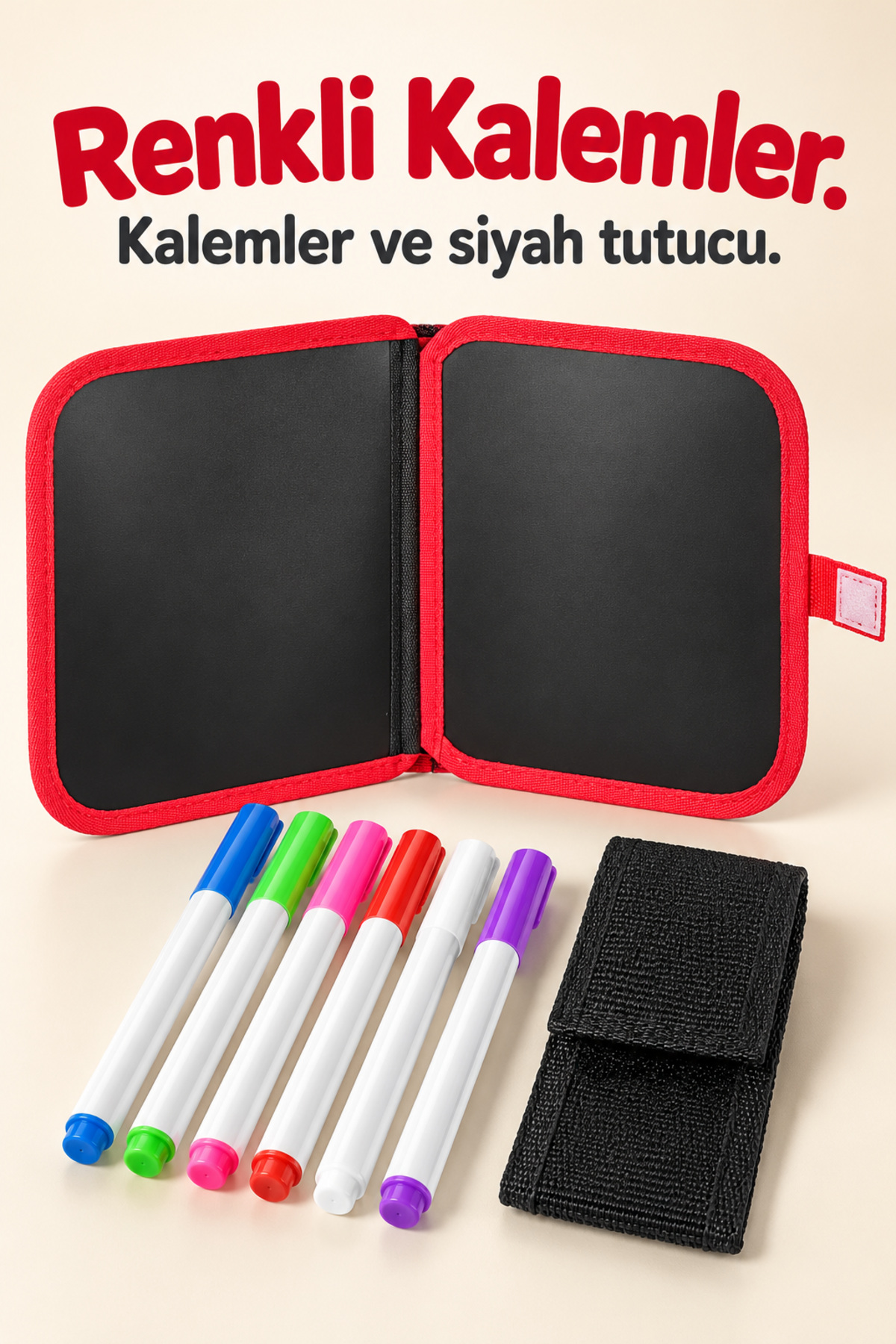 Çizim Kitabı Kumaş Kapatma Şeritli Desenli Kapaklı