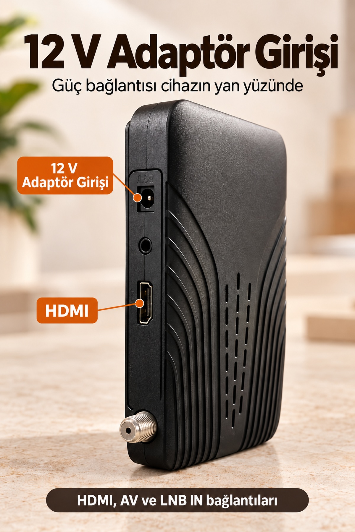 USB 2.0 Girişli HD Uydu Alıcısı