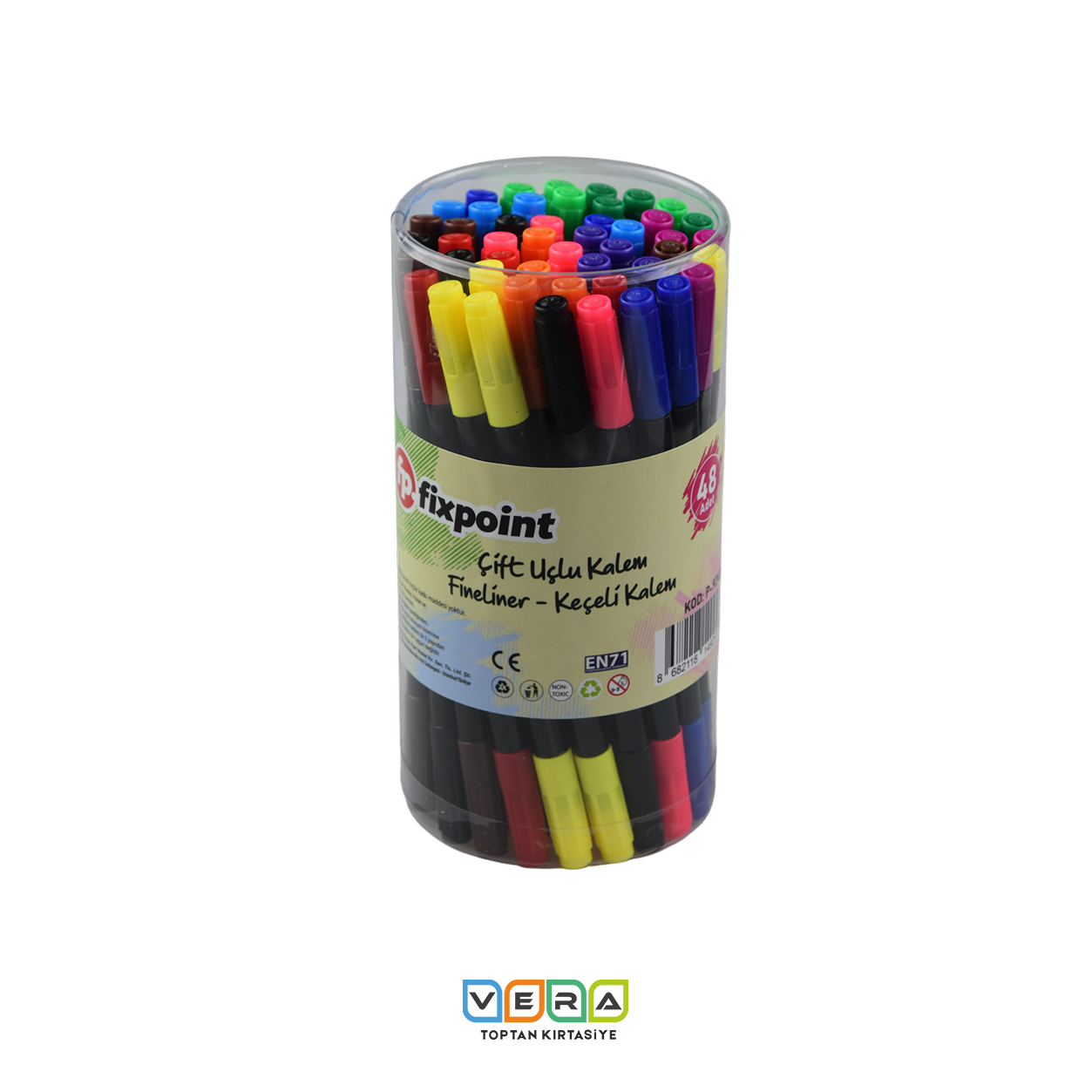 Fixpoint Çift Uçlu P-9240 48 Lİ Fineliner Kalem