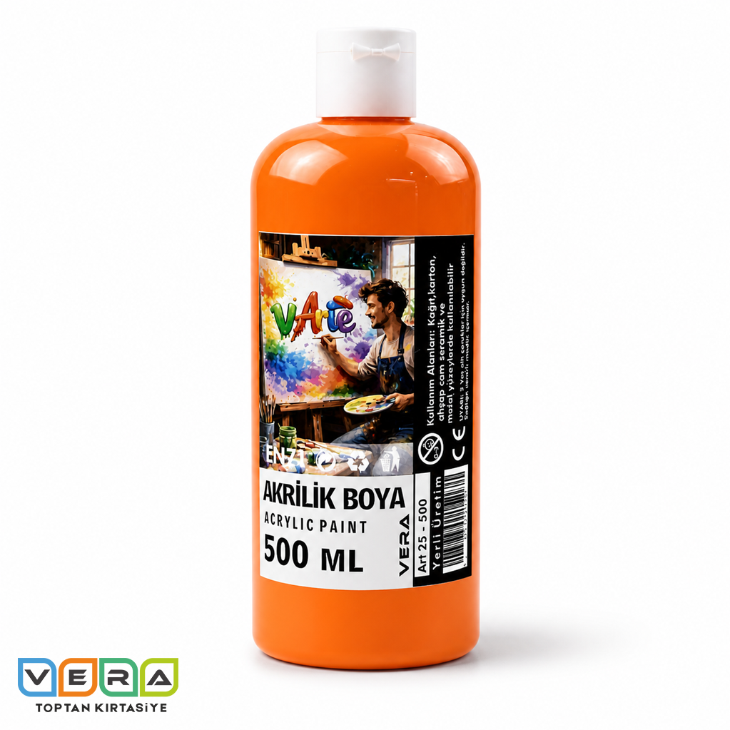 vArte 500 Gr Turuncu Akrilik Boya