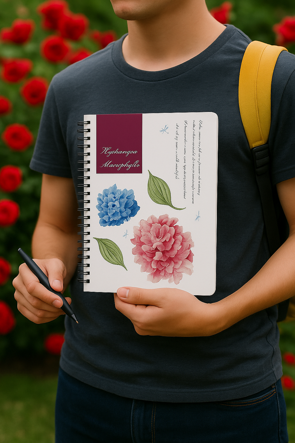 Dilman Botanik Serisi 17x24 60 Yaprak Çizgili Defter