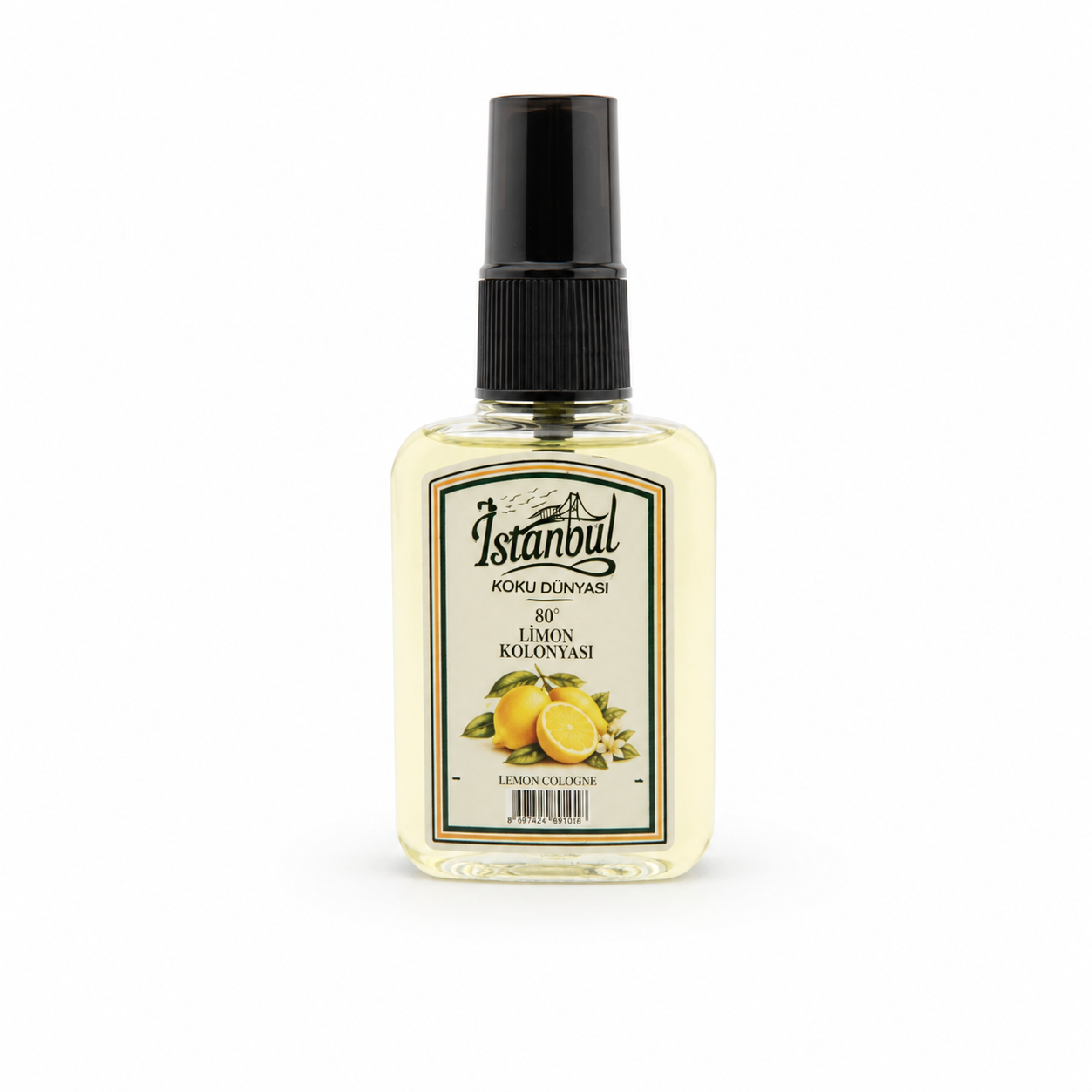 İstanbul Koku Dünyası 50 ML Spreyli Limon Kolonyası