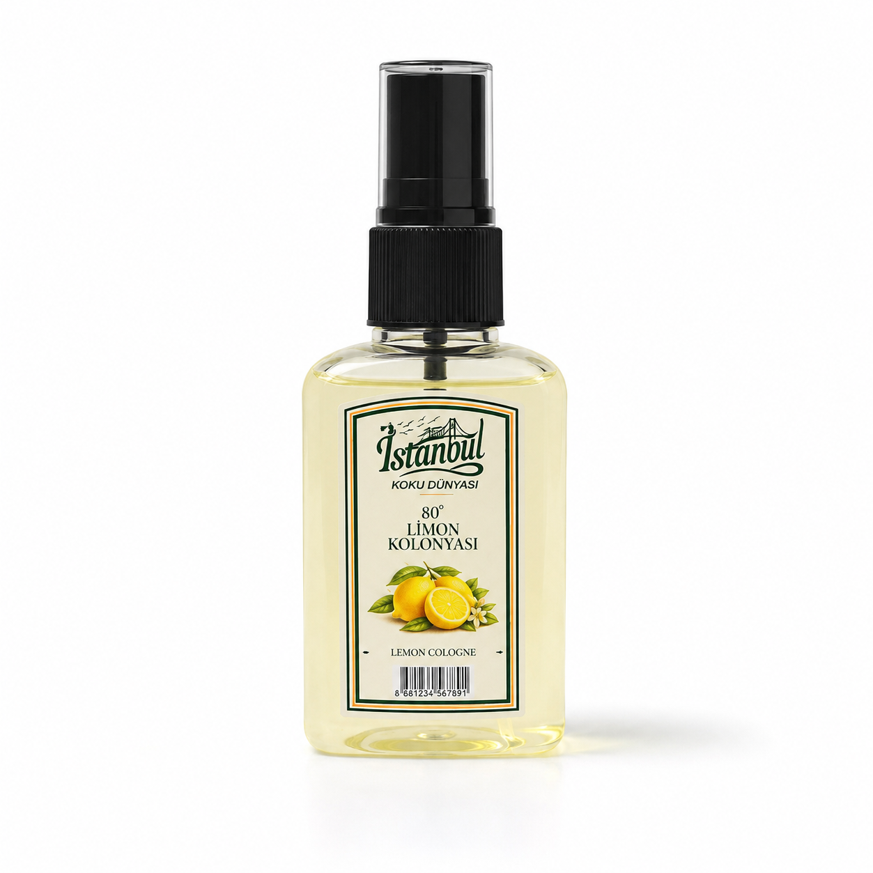 İstanbul Koku Dünyası 100 ML Spreyli Limon Kolonyası
