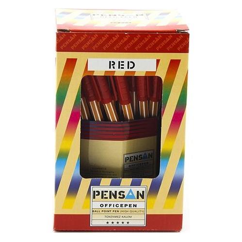 Pensan 1010 Ofispen Tükenmez Kalem 60'lı Renk - Kırmızı