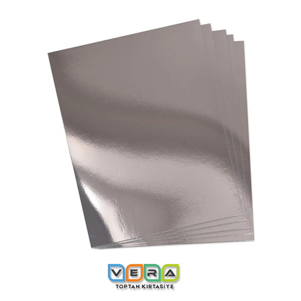 50X70 METALİK GÜMÜŞ 10 LU AYNALI KARTON