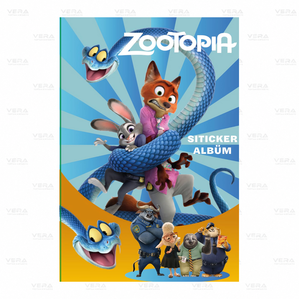 ZooTopia 17x24 16 Sayfa Sticker Albüm