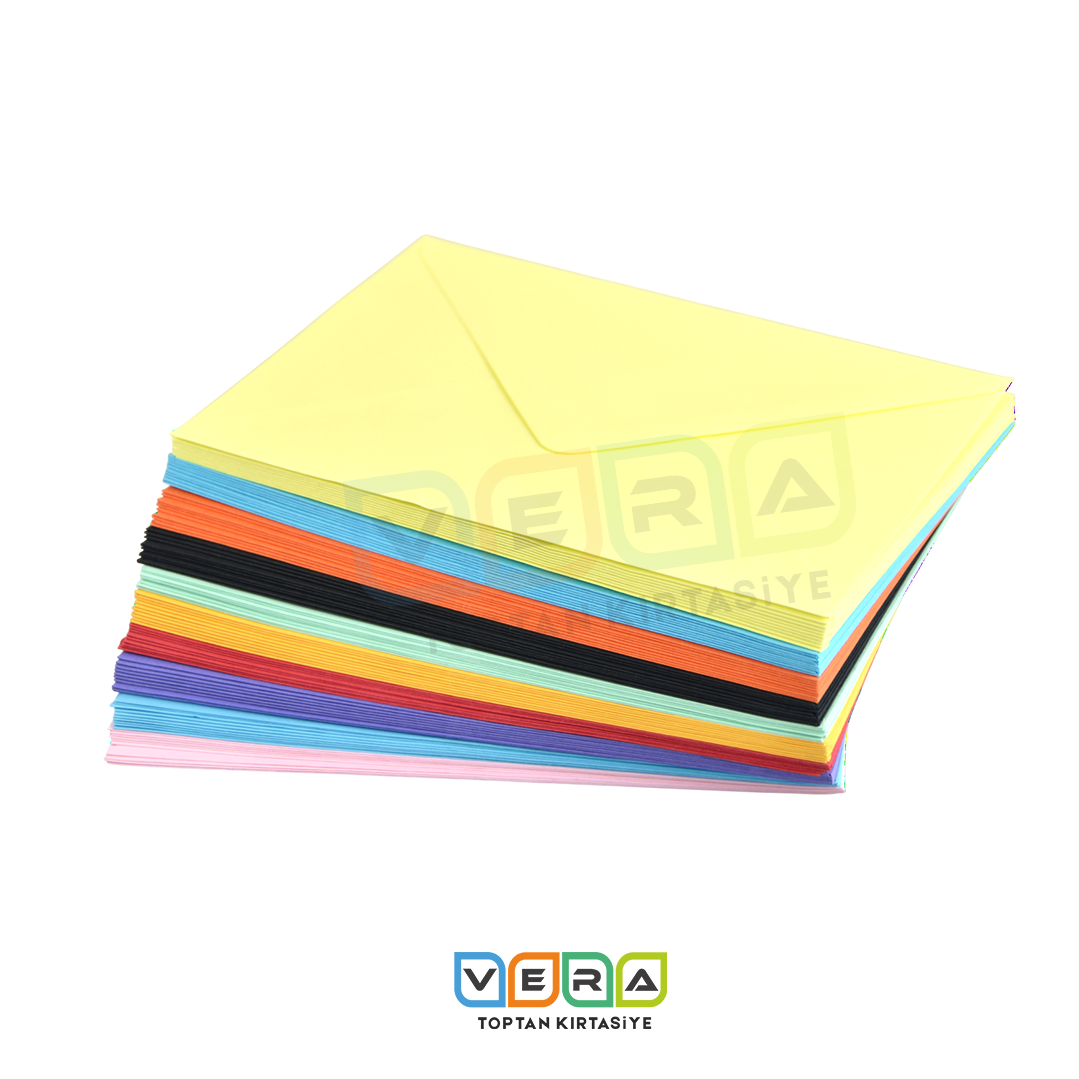 13x18cm 5 Renk 100'lü Mektup zarfı
