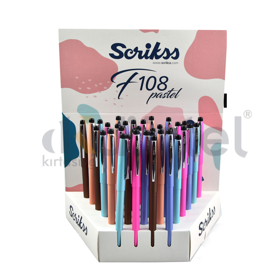 Scrikss F108 Pastel Tükenmez KAlem