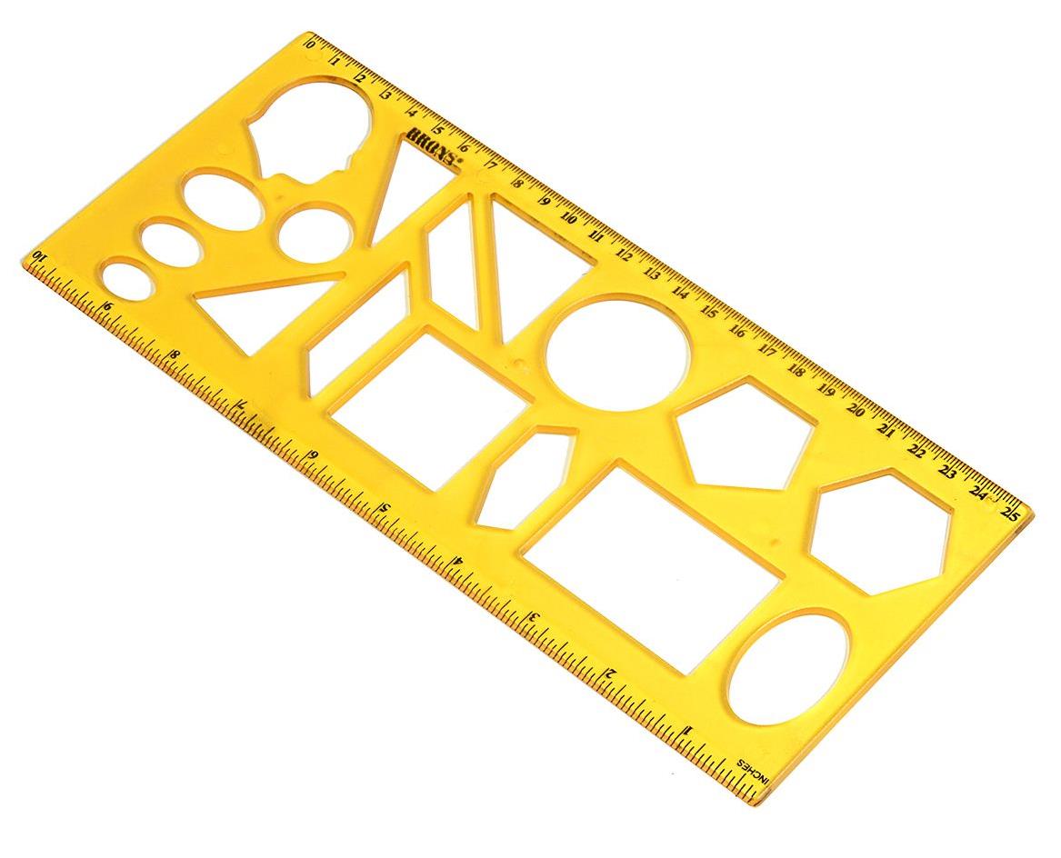 BRONS 25 CM GEOMETRİ ŞABLONU
