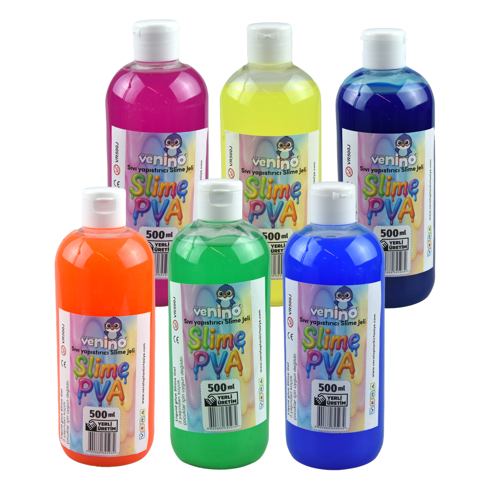 Venino 500 ML Neon Slime Jeli 6 Renk