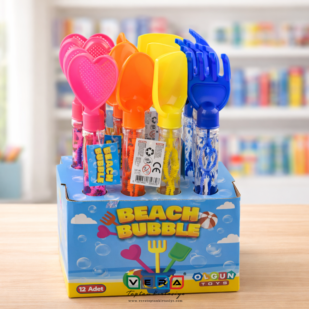 Beach Bubble Kepçe Kürekli Baloncuk Oyunu 12'li Stant