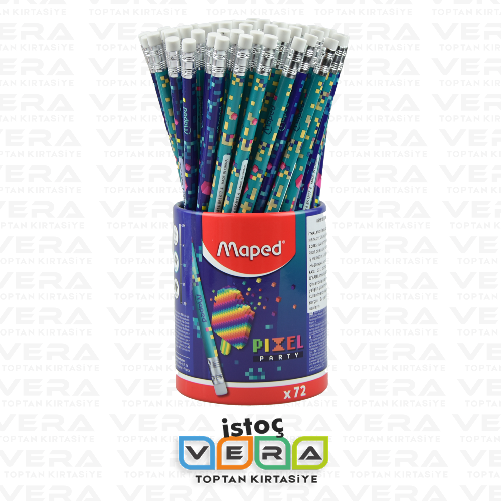 Maped Pixel Party Silgili Yuvarlak Kurşun Kalem