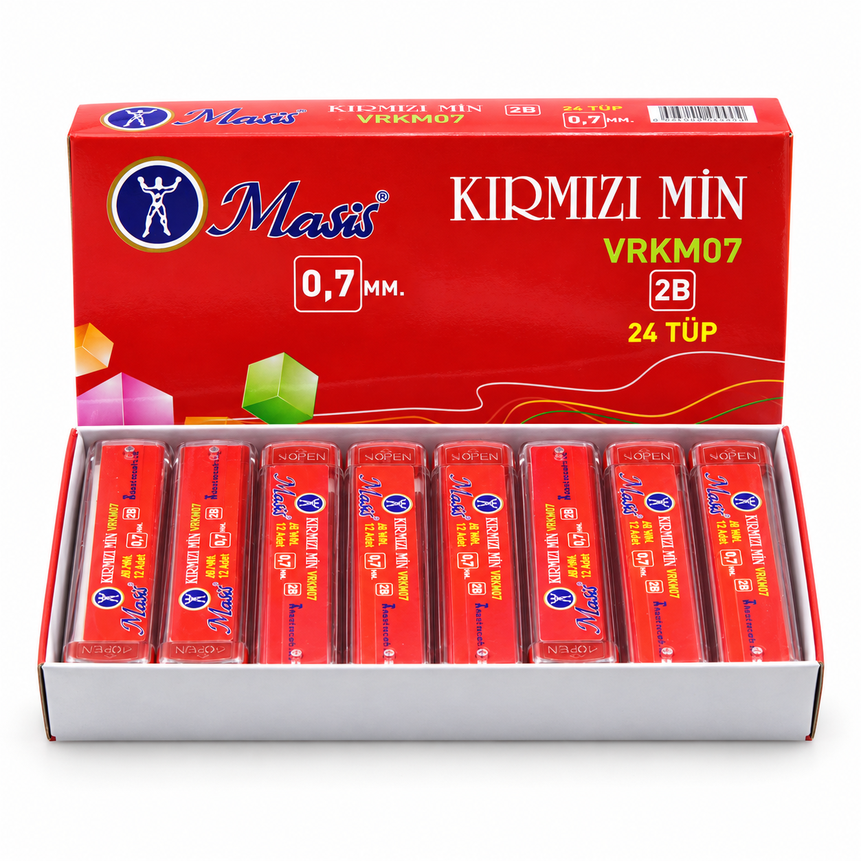 0.7 2B Kırmızı Kalem Ucu