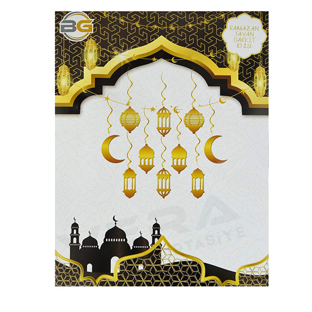 10'lu Ramazan Temalı Sarkıt Süs 10'lu