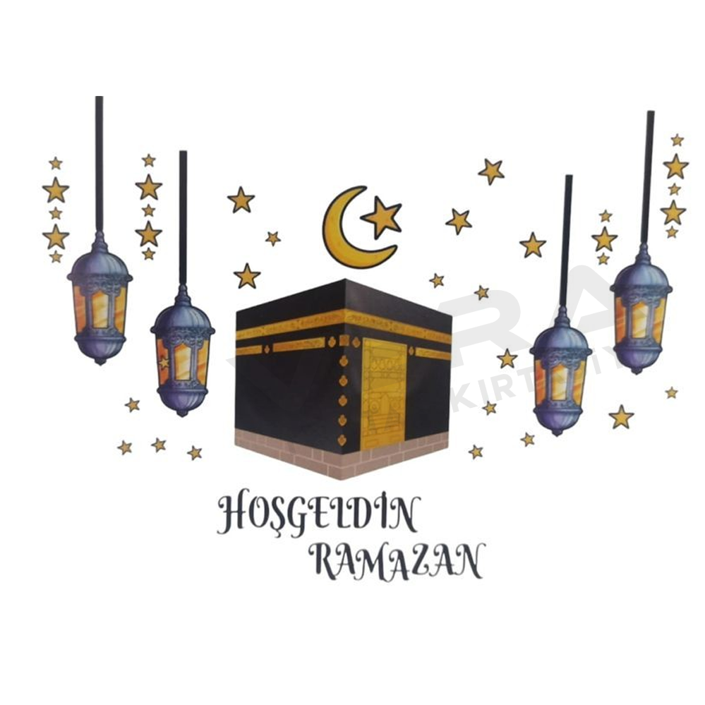 35x50 Ramazan Temalı Cam ve Duvar Stikcerı 10'lu Paket