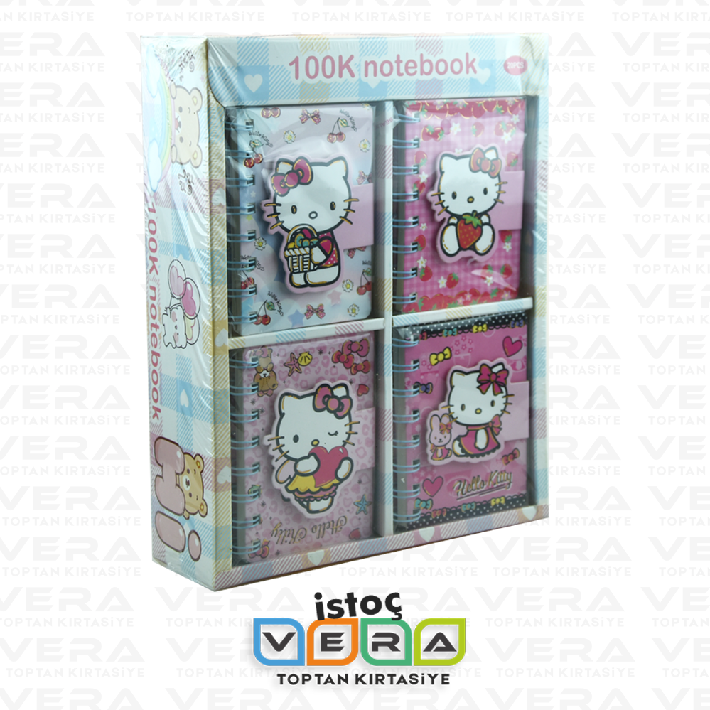 Hello Kitty CırtlI Spiralli A6 Not Defteri