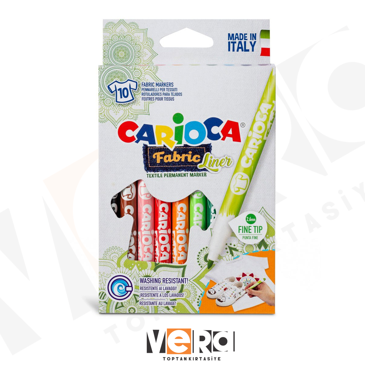 Carioca 10 Renk Kumaş Kalemi