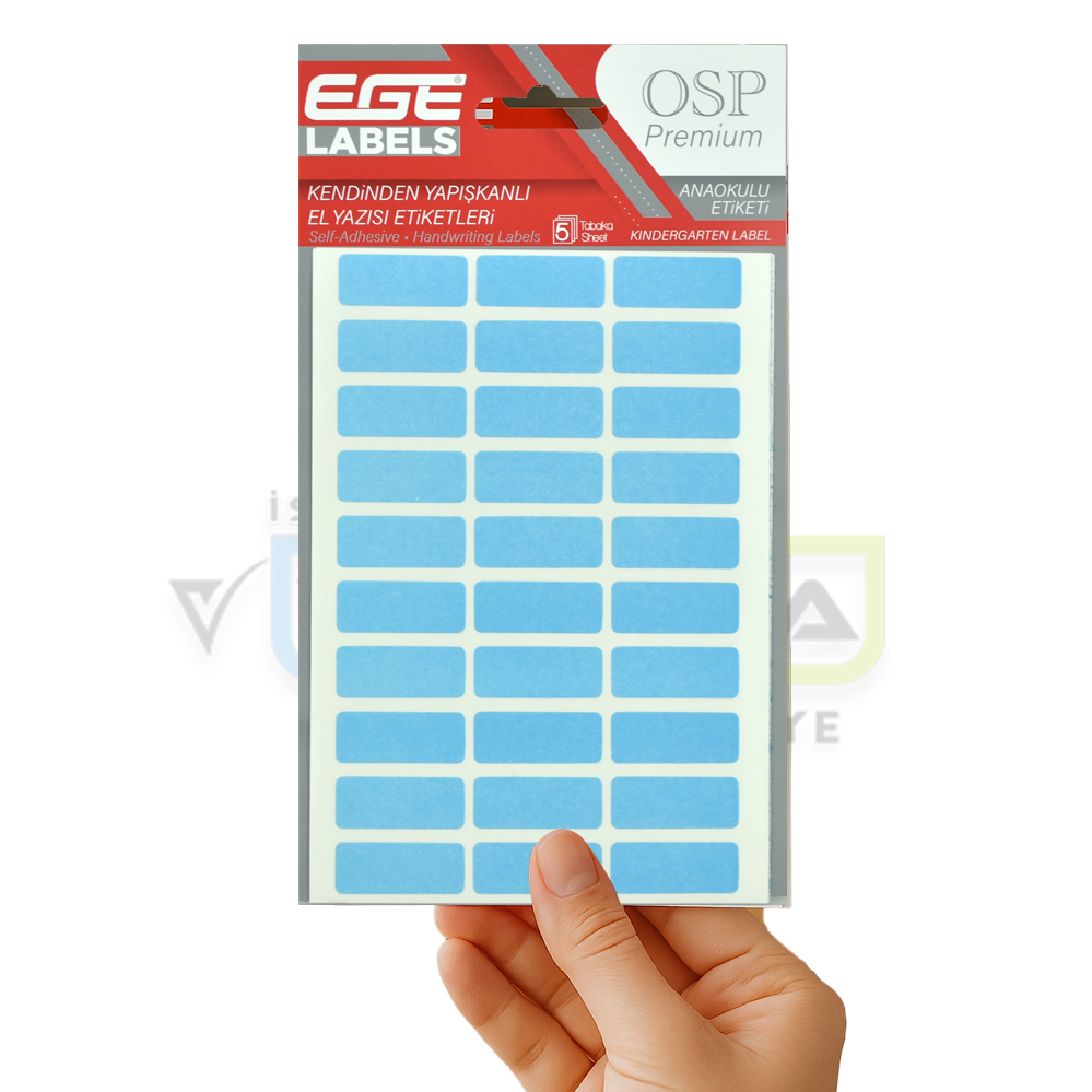 OSP 107 12X30MM MAVİ ETİKET 5'li Tabaka