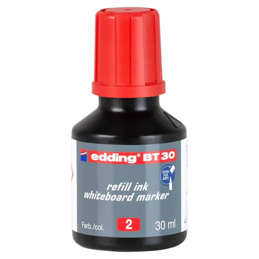 Edding BT 30 ML KIRMIZI MÜREKKEP 10 lu KUTU