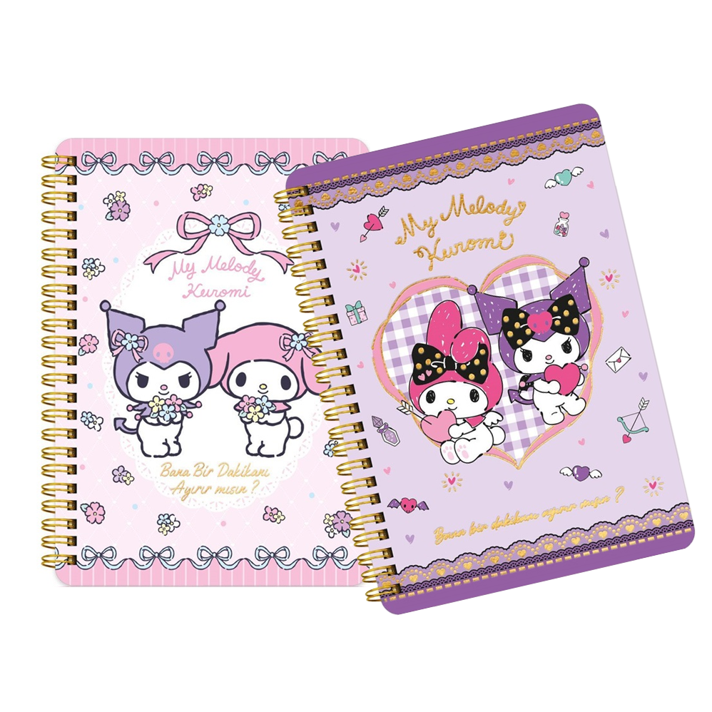 VJ Kuromi 14x20 SP Sert Kapak Stickerlı Planlayıcı Defter