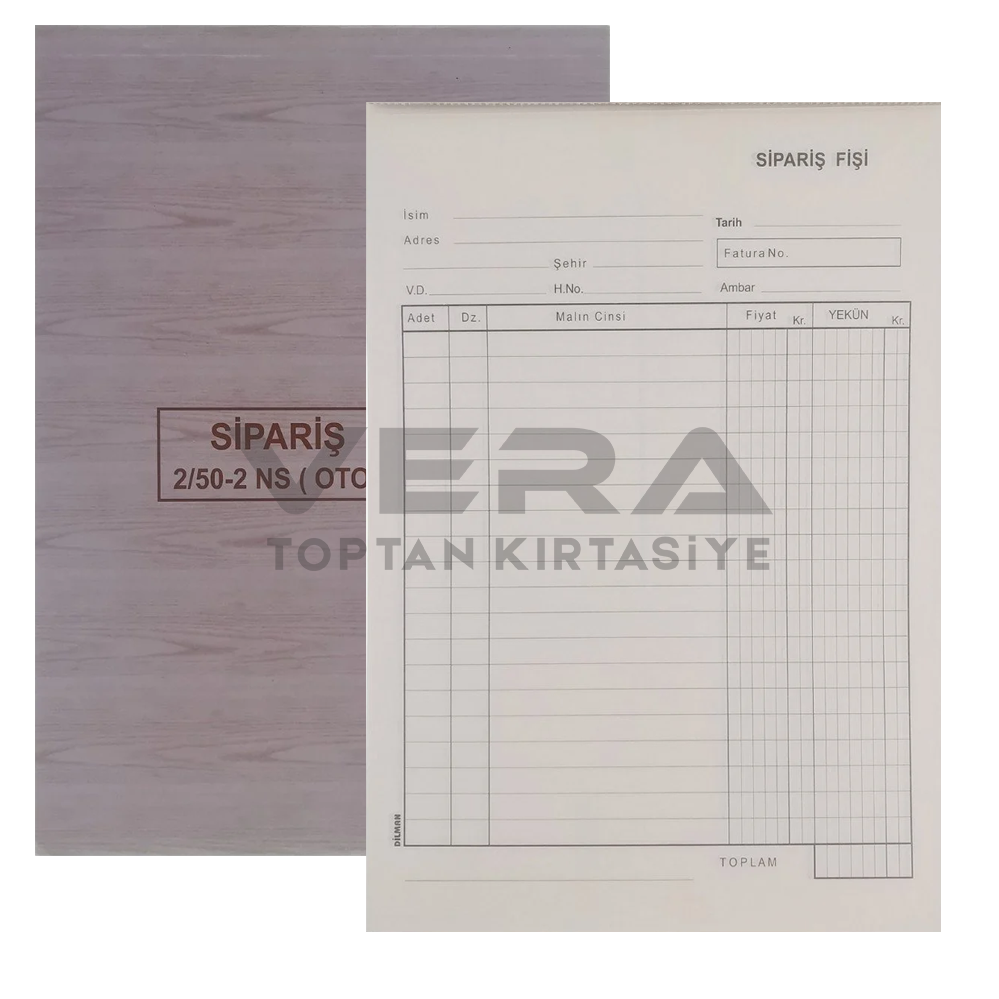 Dilman Otokopili 2/50 Sipariş Fişi 12'li Paket
