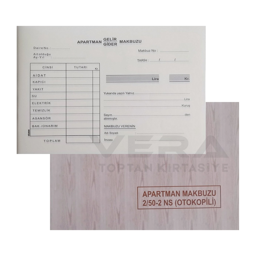 Dilman Otokopili 2/50 Apartman Makbuzu 12'li Paket