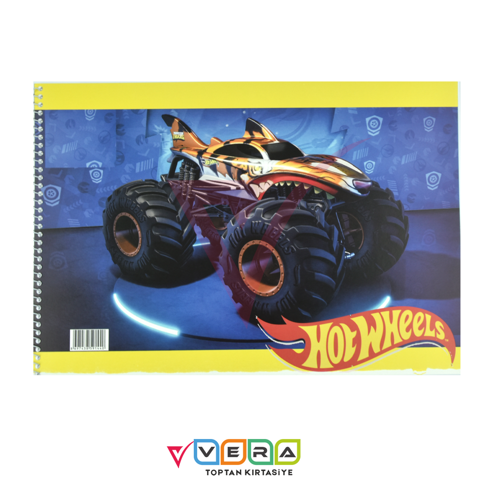 Hothwels 25x35 15 Yaprak Karton Kapak Resim Defteri