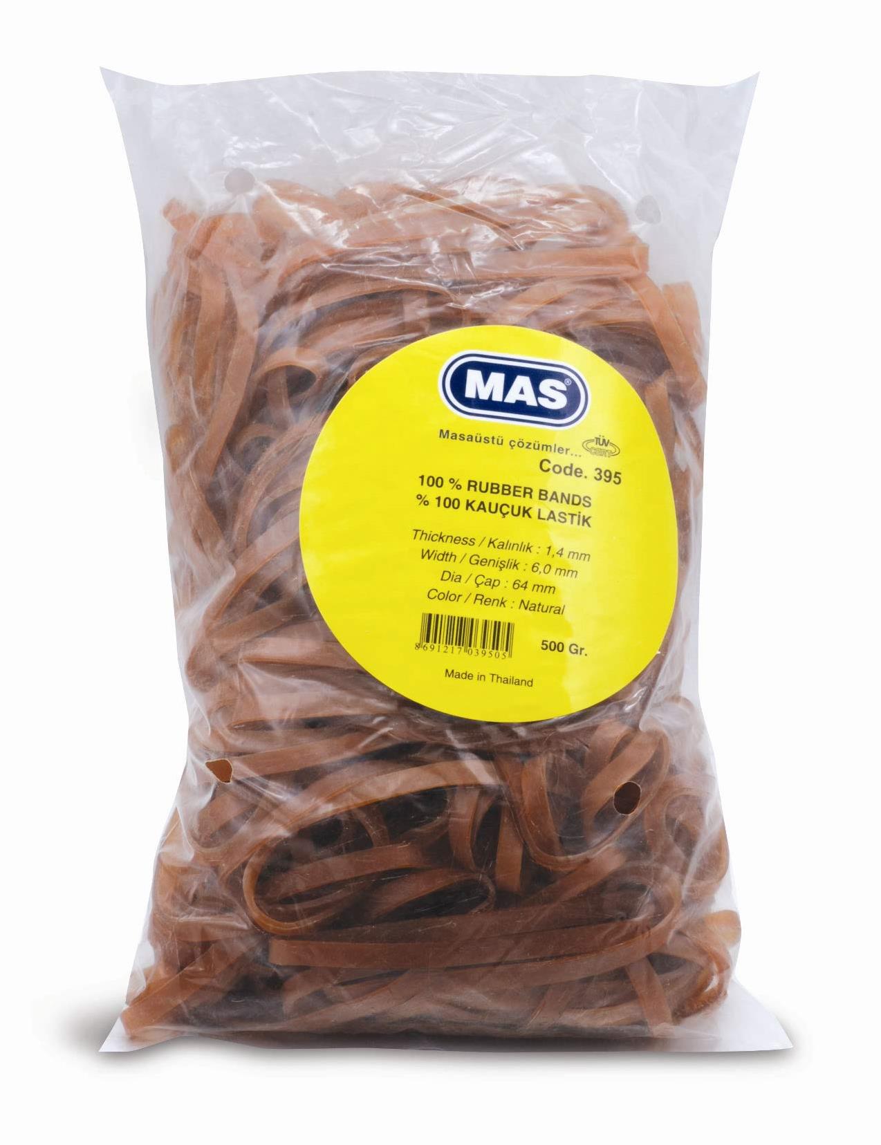 MAS 0395 %100 KAUÇUK 500 GR GENİŞ LASTİK