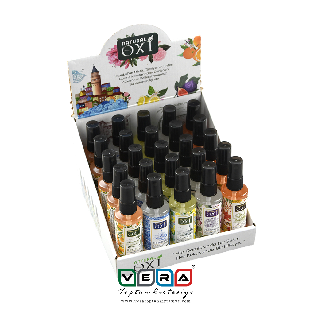 OXİ NATURAL PREMİUM KOLONYA 50ml. - TÜRKİYE KOKULARI KOLEKSİYONU (25 li Stand)