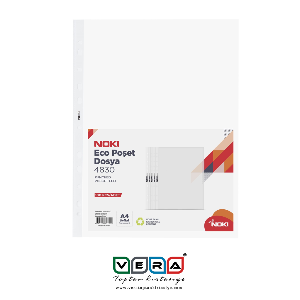Noki Eco Poşet Dosya 100'lü Paket