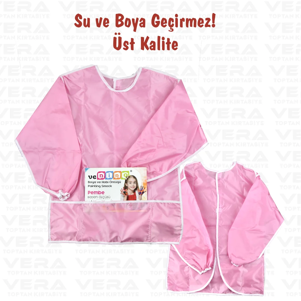 Venino Pembe Anaokulu Boya Önlüğü 3-4-5 Yaş