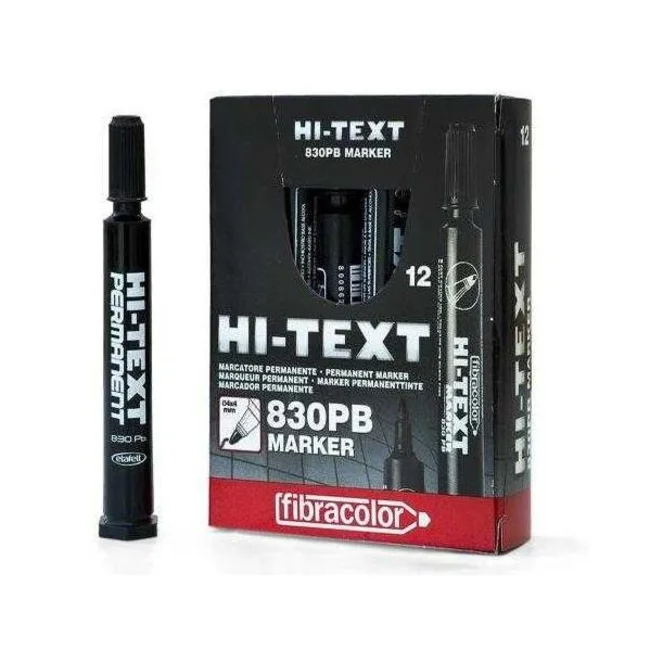 HI-TEXT MARKER YUV.UÇ SİYAH 12 li paket