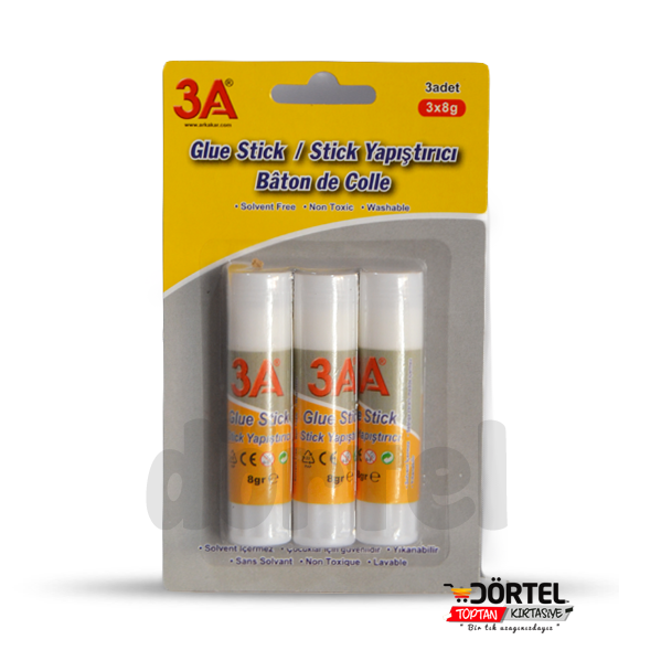 3A 3X8GR STİCK YAPIŞTIRICI - 12 Lİ SET