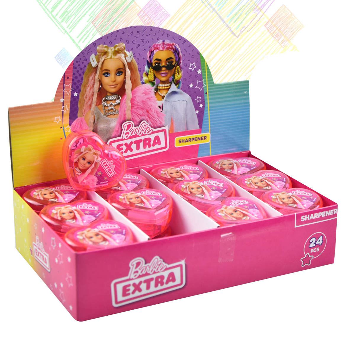 Barbie Lisanslı Kalpli Kalemtraş