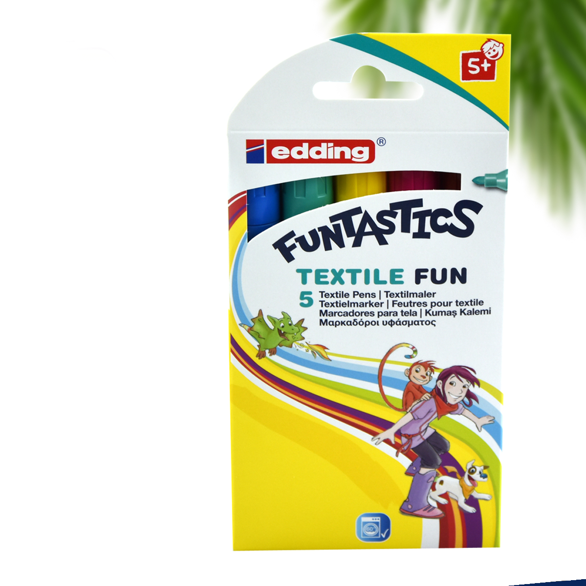 Edding 5 Renk Funtastics Kumaş Kalemi - Tekstil Kalemi