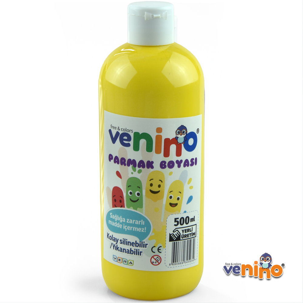 Venino 500 Gr Sarı Parmak Boya - Premium Kalite !