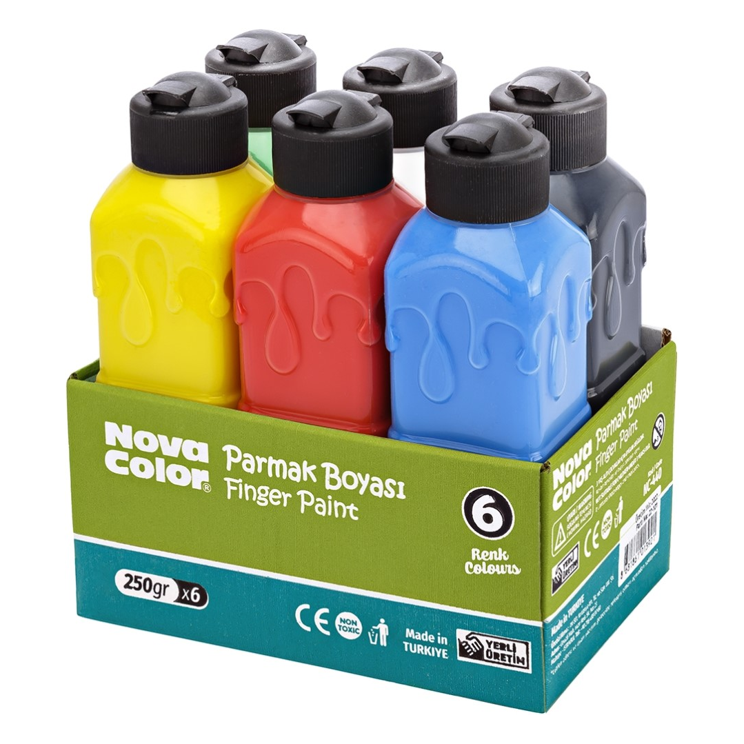 NOVA COLOR PARMAK BOYASI 250GR 6LI