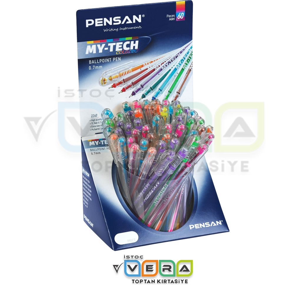 PENSAN MY-TECH 07 RENKLİ 60 LI TÜKENMEZ KLM