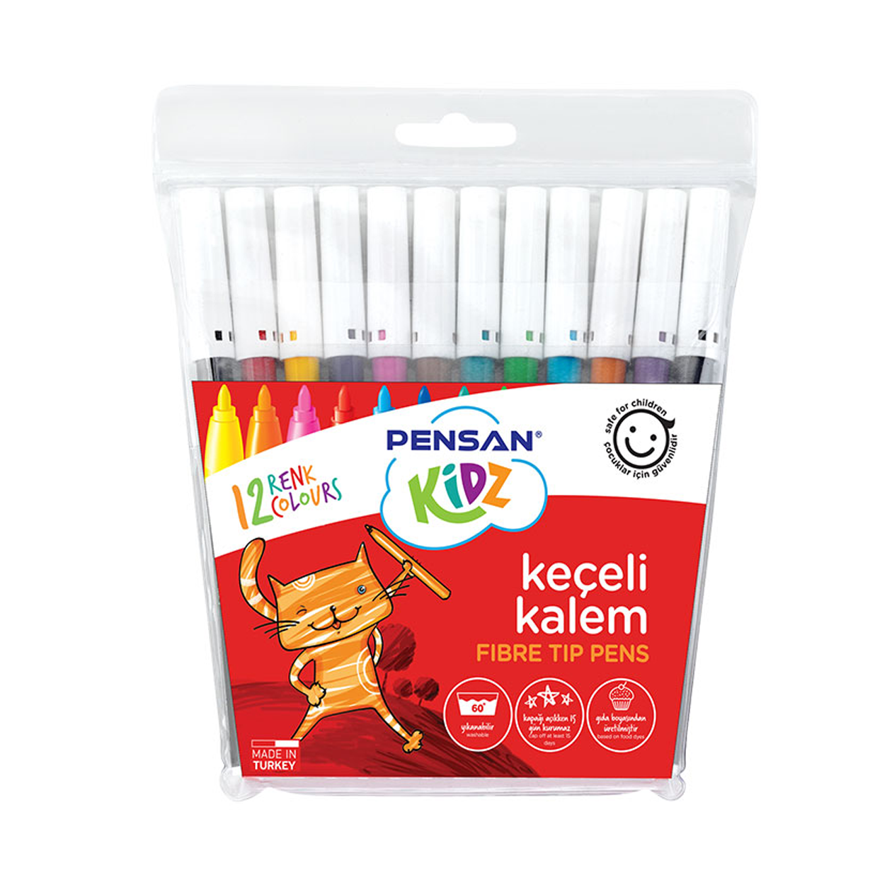 Pensan Kidz 12 Renk Keçeli Boya