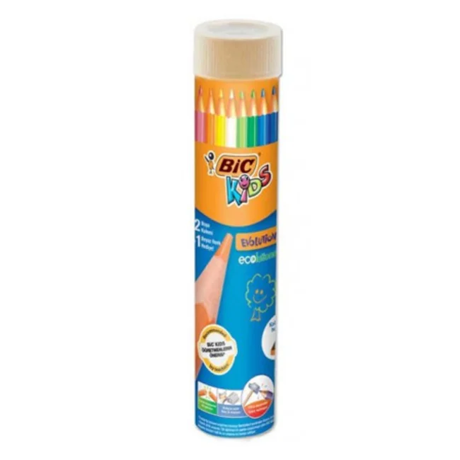 Bic Evolution 12+1 Metal Tüp Kuru boya