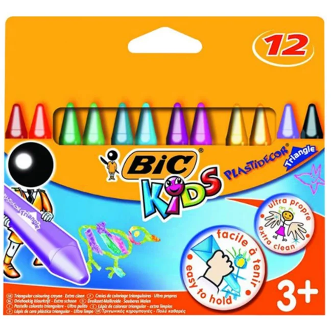Bic ELLERİ KİRLETMEYEN 12 Lİ ÜÇGEN PASTEL
