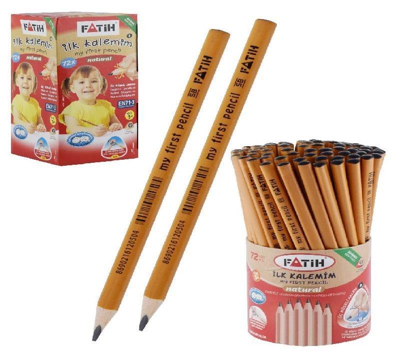 FATİH JUMBO ÜÇGEN İLK KALEMİM NATURAL 72Lİ