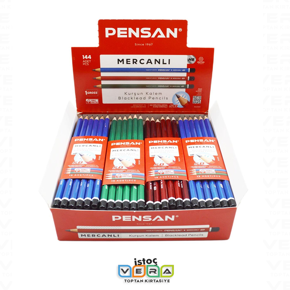 Pensan Mercanlı Kurşun Kalem 144'lü Paket