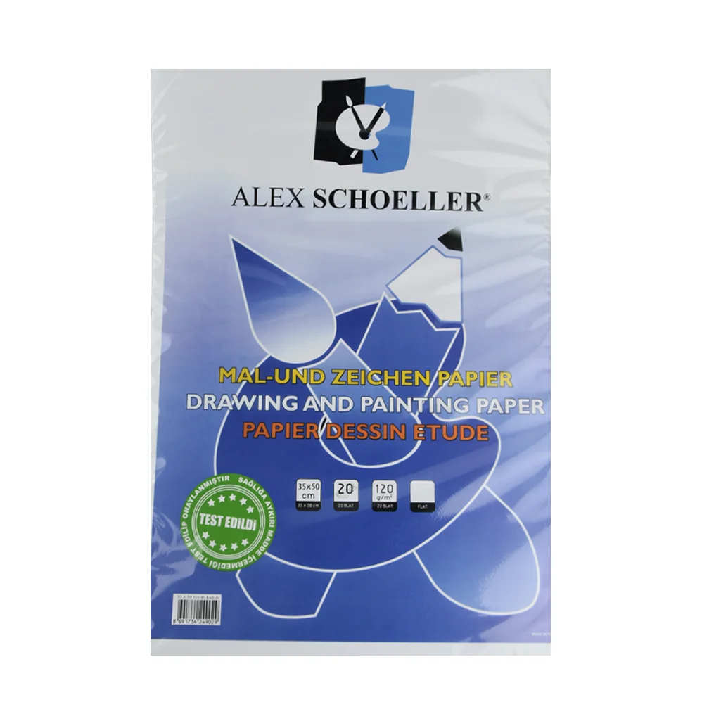ALEX RESİM KAĞIDI 35x50 120GR 20Lİ PŞT